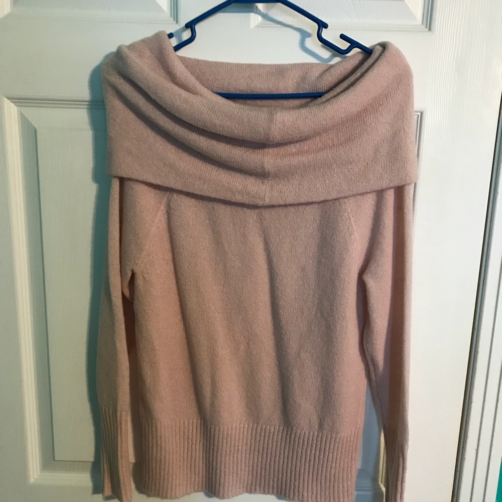 Express over the shoulder sweater